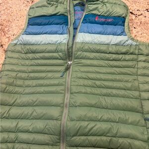Cotopaxi Green/ Blue Puffer Vest